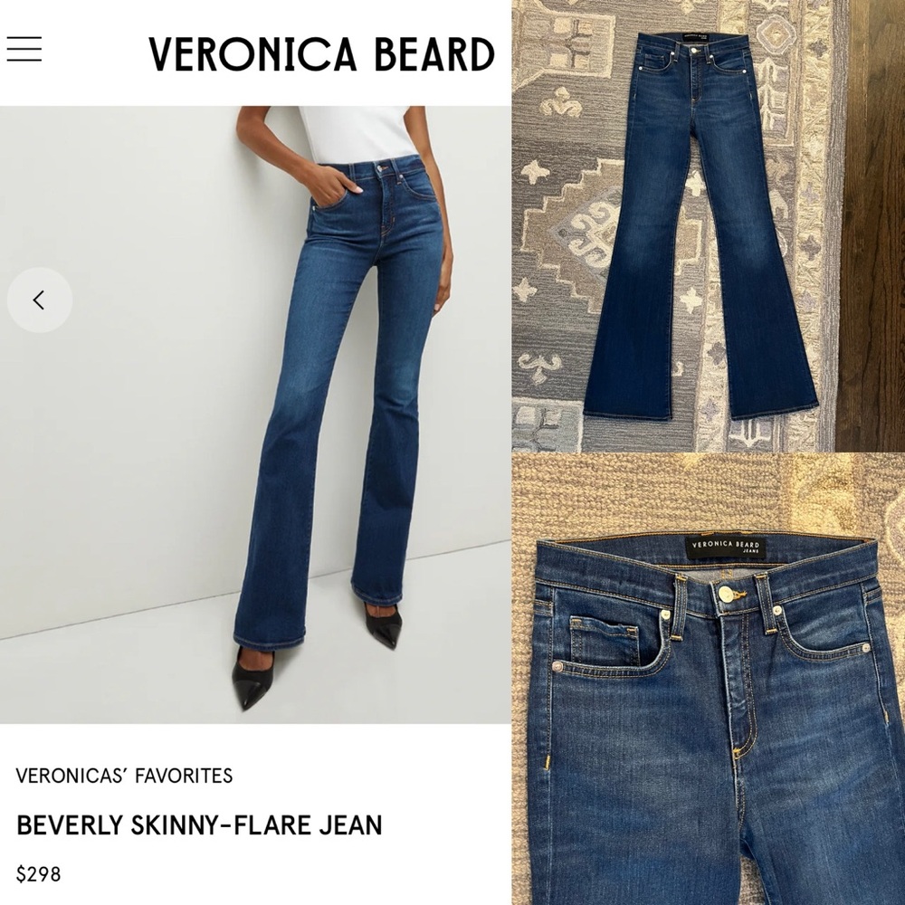 Veronica Beard Jeans Beverly Skinny Flare High Rise NWOT